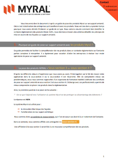 Guide de pose amiante