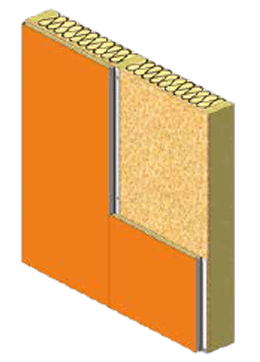 Vertical fitting as insulating weatherboarding