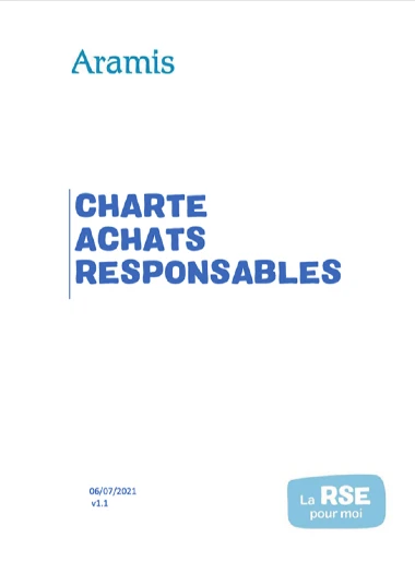 Charte achats responsable - Groupe ARAMIS